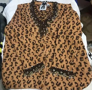 Storybook Strick Pullover Cardigan Leopard Spitze Limited Edition Muster 2X Neu mit Etikett - Bild 1 von 5