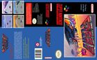 F-Zero Custom PAL SNES Replacement Game Case Box + Cover Art Work Only
