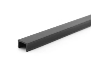 Abdeckprofil schwarz B-Typ Nut 10, Länge 1 Meter, VPE = 2 Stück - Bild 1 von 3