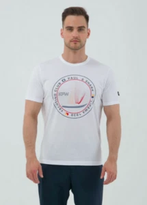 PAUL & SHARK Men's Organic Cotton Kipawa Print T-Shirt Size 3XL - Picture 1 of 7