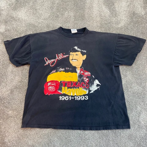 Davey Allison Nascar Racing 90s Shirt XL Texaco Havoline Premier Sportswear Cover