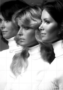 FARRAH FAWCETT - JACLYN SMITH - CHARLIE'S ANGELS - 10" x 8" b/w Promo Photograph - Imagen 1 de 1