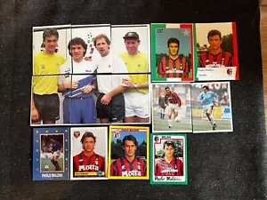 14 STICKERS EUROFLASH CALCIO 90/92/93/94 PAOLO MALDINI MILAN NO PANINI - Imagen 1 de 2
