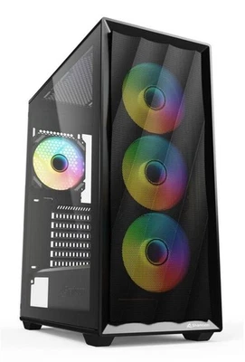 Sharkoon PC-Gehäuse VK4 ARGB ATX Midi-Tower schwarz - Bild 1 von 4