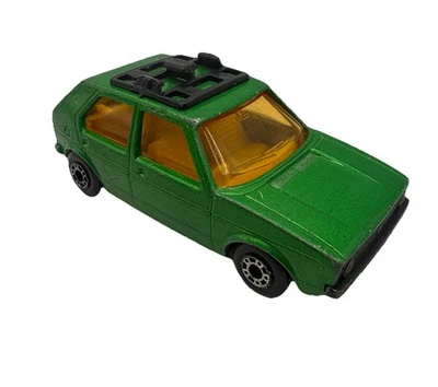 Caja de cerillas Lesney Superfast 1976 vintage n.º 7 VW Golf verde hecho en Inglaterra Foto 1 de 4