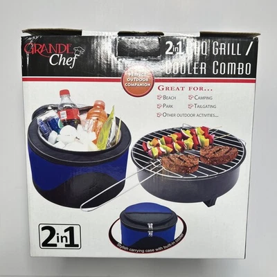 THE GRILL & COOLER COMBO 二合一冷却和烤架 - 全新带盒 — 第 1/4 张图片