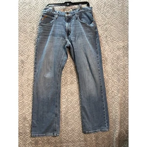 Ariat M4 Low Rise Boot Cut Jeans Mens Size 34x32 Denim - Picture 1 of 8