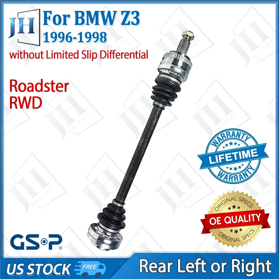 Eje trasero izquierdo o derecho CV original para BMW Z3 Roadster 1996 97 98 L4-1,9 L tracción trasera Foto 1 de 4