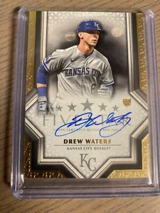 2023 TOPPS FIVE STAR DREW WATERS ROOKIE ON CARD AUTOGRAPH #FSA-DW ROYALS RC AUTO - Picture 1 of 1