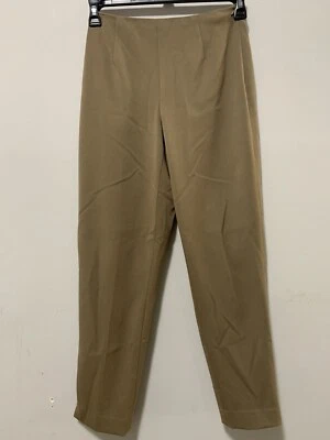 Talbots Petite Mujeres 4p Clásico Vestido al Tobillo Pantalones de Trabajo Tostado Elastizado Bolsillo Elegante Foto 1 de 4