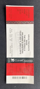 MUSE at The Wiltern Los Angeles California, Dec. 9, 2004 Ticket Stub - Picture 1 of 2
