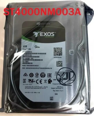 ST4000NM003A Seagate EXOS Enterprise 4TB 7200RPM SAS 12Gb/s 3.5" HDD Hard Drive - Image 1 of 4