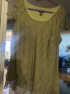 Alfani Womens Sleeveless Silk Blouse Plus Size Size 22W Cruise Party - Picture 1 of 8