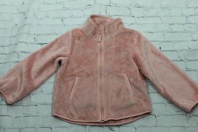 Jaqueta The Children’s Place criança zíper completo concha macia acabamento de pele sintética rosa tamanho 3T - Imagem 1 de 4