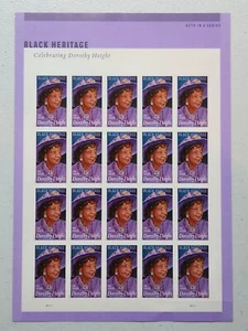 5171-2017 Black Heritage Dorothy Height Forever Stamp Sheet MNH  - Picture 1 of 2