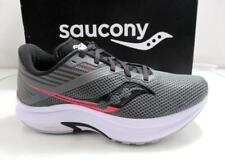 Women's Saucony Axon Running Shoes Lace Up Sneakers Comfort Grey / Pink Size 7