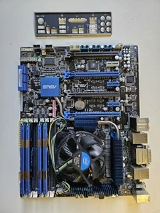 Motherboard p7f7-e ws Mit Prozessor Und Arbeitsspeicher - Afbeelding 1 van 11