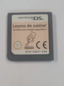 Cartucho Lecons De Cuisine DS solo probado francés ¡Envío gratuito en Canadá!! - Imagen 1 de 3