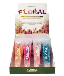 Wholesale Bulk 24 PCS Makeup Depot Floral Lip Gloss Fruity Lip Moisturizer SET - Picture 1 of 3