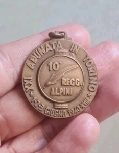 MEDAGLIA MILITARE FONDAZIONE adunata ALPINI 1940 TORINO WW2 ALPINO - Foto 1 di 2