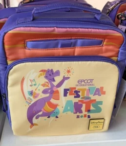 2025 Disney Parks EPCOT Festival of the Arts Figment Lug Crossbody Bag-IN HAND - Picture 1 of 2