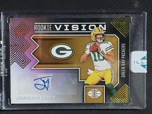 2020 Panini Illusions JORDAN LOVE Encased Rookie Vision RC AUTO Gold SSP /25 - Picture 1 of 3
