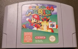 Super Mario 64 Nintendo N64 Authentic Singapore/Malaysia Cart NUS-ASI - Picture 1 of 4