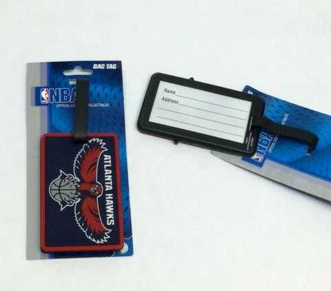 NBA Atlanta Hawks Luggage Tag Travel Bag ID Golf Tag FREESHIP Cover