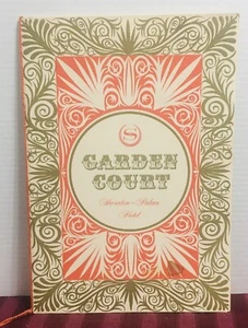 1963 Garden Court Sheraton Palace Hotel Restaurant Menu San Francisco California - Picture 1 of 9