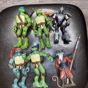Set Of 4 2006 TMNT The Whole Gang Shredder And Splinter - Picture 1 of 7