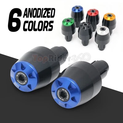 BLUE CNC Bar End Sliders STORM For Ducati Multistrada DS 1000  MTS 1100 S 04-09 - Image 1 of 4