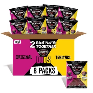DUOs Original und Teriyaki Beef Jerky, teilbar unter 100 Kalorien Snack Pac... - Bild 1 von 7