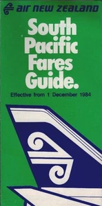South Pacific Fares Guide. Effective from 1 December 1984 air new zealand: - Picture 1 of 1