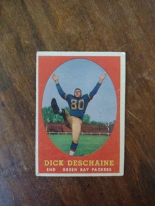 1958 Topps #48 Dick Deschaine Green Bay Packers en muy buena condición - Imagen 1 de 2