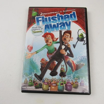 Flushed Away DVD Movie Full Screen Edition Animated Dreamworks Aardman Foto 1 de 4