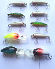 Lot Of 10 Lures Artificial Minnow And Crank 5 CM Rattling Trout Bass Crank