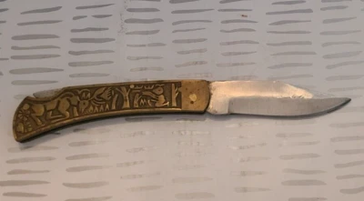 Cuchillo vintage de latón Foto 1 de 4