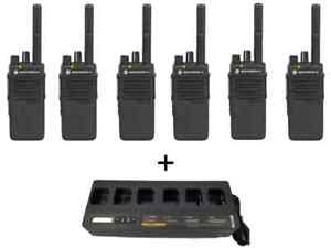 Motorola Handfunkgeräte Set 6x DP2400 + 6-Fach-Ladegerät PMPN4289