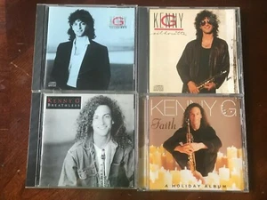 4 Kenny G CDs - Duotones, Silhouette, Breathless, Faith: A Holiday Album - Used - Foto 1 di 6