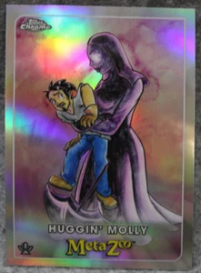 2022 MetaZoo Topps Chrome Huggin' Molly Alt Art #101 rifrattore argento - Foto 1 di 2
