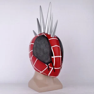 New Punk Hobie Across the Spider-Verse Spiderman Mask Cosplay Costume PVC Helmet - Picture 1 of 12