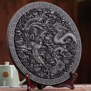 Dragon & Phenix Da Hong Pao Tea Cake Big Red Robe Tea Wuyi Oolong Tea 500g - Picture 1 of 6
