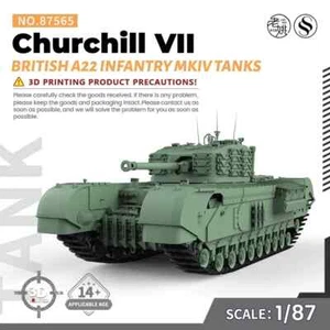 SS87565 1/87 Military Model Kit British A22 InfantryMKIV Churchill VII Tanks - Picture 1 of 5
