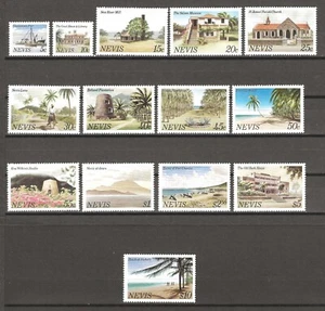 ST KITTS & NEVIS/NEVIS 1981/82 SG 58a/71a nuovo di zecca - Foto 1 di 1