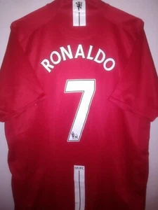 MANCHESTER UNITED 2007-2008 Cristiano Ronaldo 7 camiseta shirt trikot nike - Picture 1 of 9