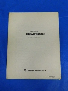 YASKAWA YASNAC 3000GII 3000G2 LIBRETTO SPECIFICHE NC810307A (69) - Foto 1 di 4