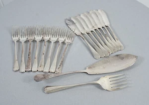 W.S. LTD 1952 Besteck Fischbesteck 18 teilig für 8 Personen Vintage 1950er Jahre - Picture 1 of 5