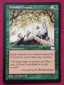 Magic The Gathering WEATHERLIGHT FAMILIAR GROUND green card MTG - Picture 1 of 2