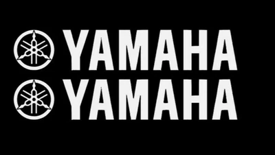 (2) Calcomanía adhesiva Yamaha motocicleta barco ventana tanque rueda bicicleta yz yzf fzr r1 r6 Foto 1 de 2