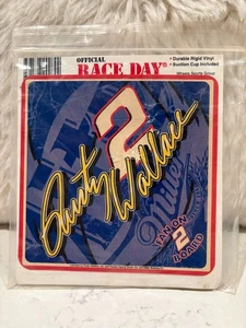 Rusty Wallace Miller Lite #2 Ventilator On Board Window Waver - Bild 1 von 1